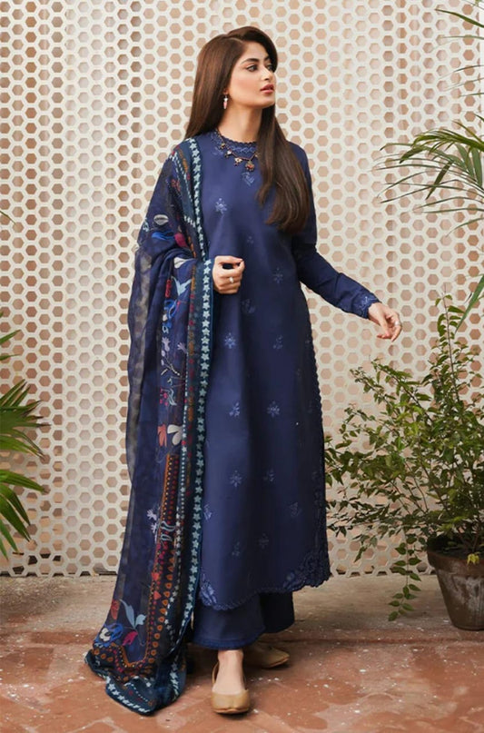 Women's Unstitched Embroidered Suit