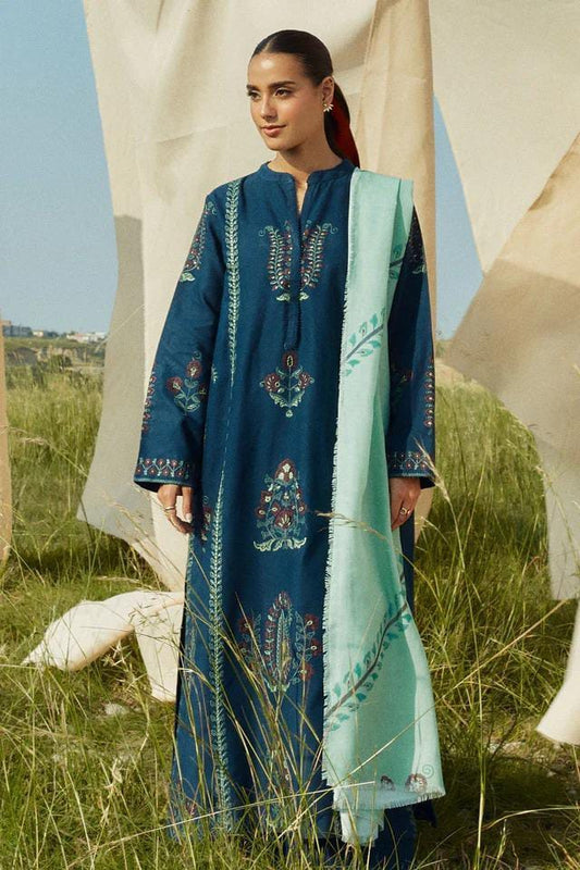 Women's Unstitched Embroidered Suit