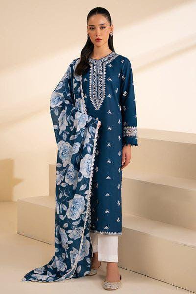 Women's Unstitched Embroidered Suit