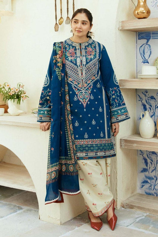 Women's Unstitched Embroidered Suit