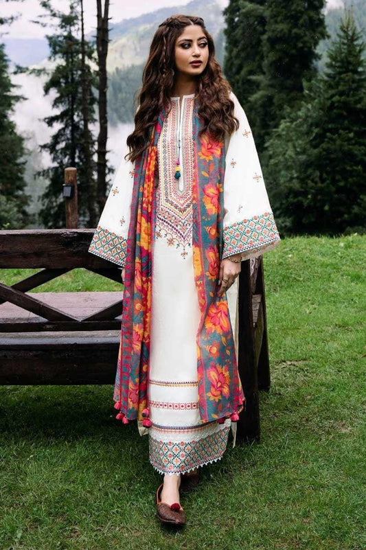 Women's Unstitched Embroidered Suit