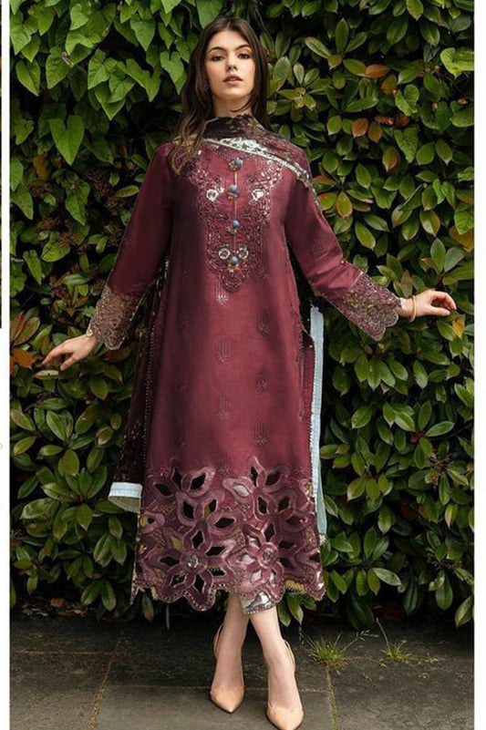 Women's Unstitched Embroidered Suit